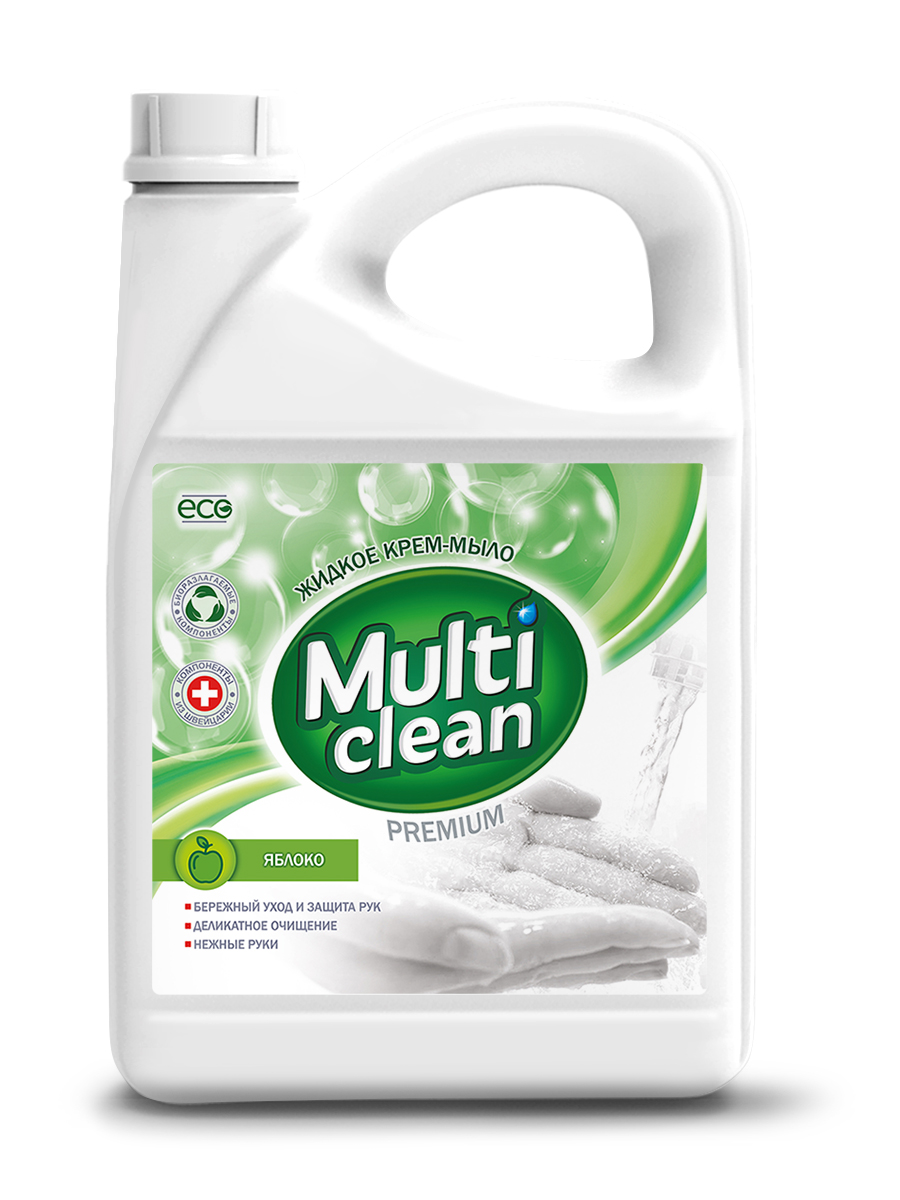 

Мыло для рук Multi Clean яблоко 3,75л, 4630209110550