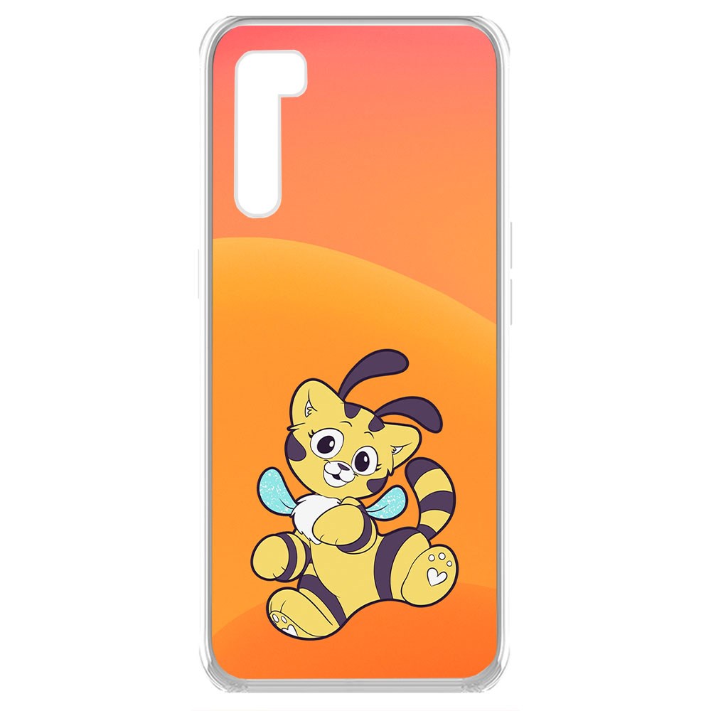 

Чехол-накладка Krutoff Clear Case Хаги Ваги - Кошка-Пчёлка для Oppo F15