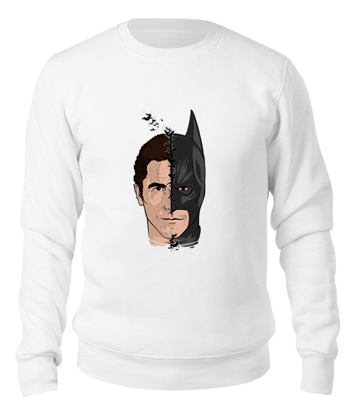 

Свитшот унисекс Printio Бэтмен (batman) белый L, Бэтмен (batman)