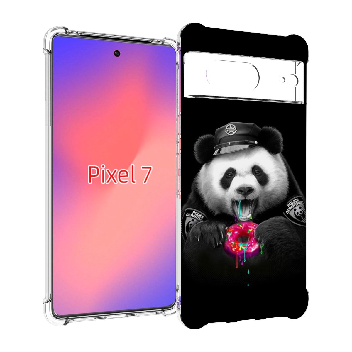 

Чехол Mypads Панда-С-Пончиком Для Google Pixel 7, Прозрачный, Tocco