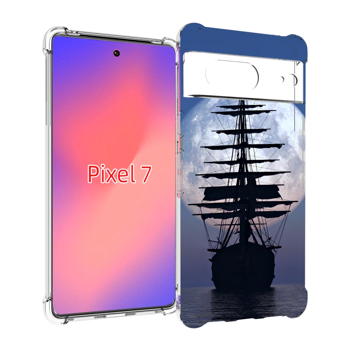 

Чехол Mypads Парус-В-Море Для Google Pixel 7, Прозрачный, Tocco