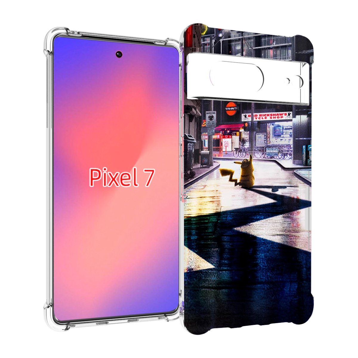 

Чехол Mypads Пикачу-В-Городе Для Google Pixel 7, Прозрачный, Tocco