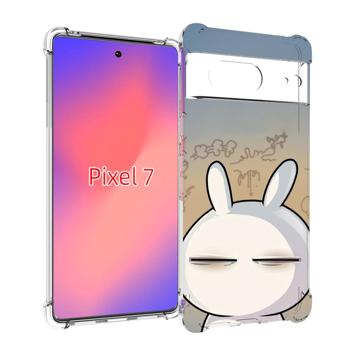 

Чехол Mypads Подозрительный-Зайка Для Google Pixel 7, Прозрачный, Tocco