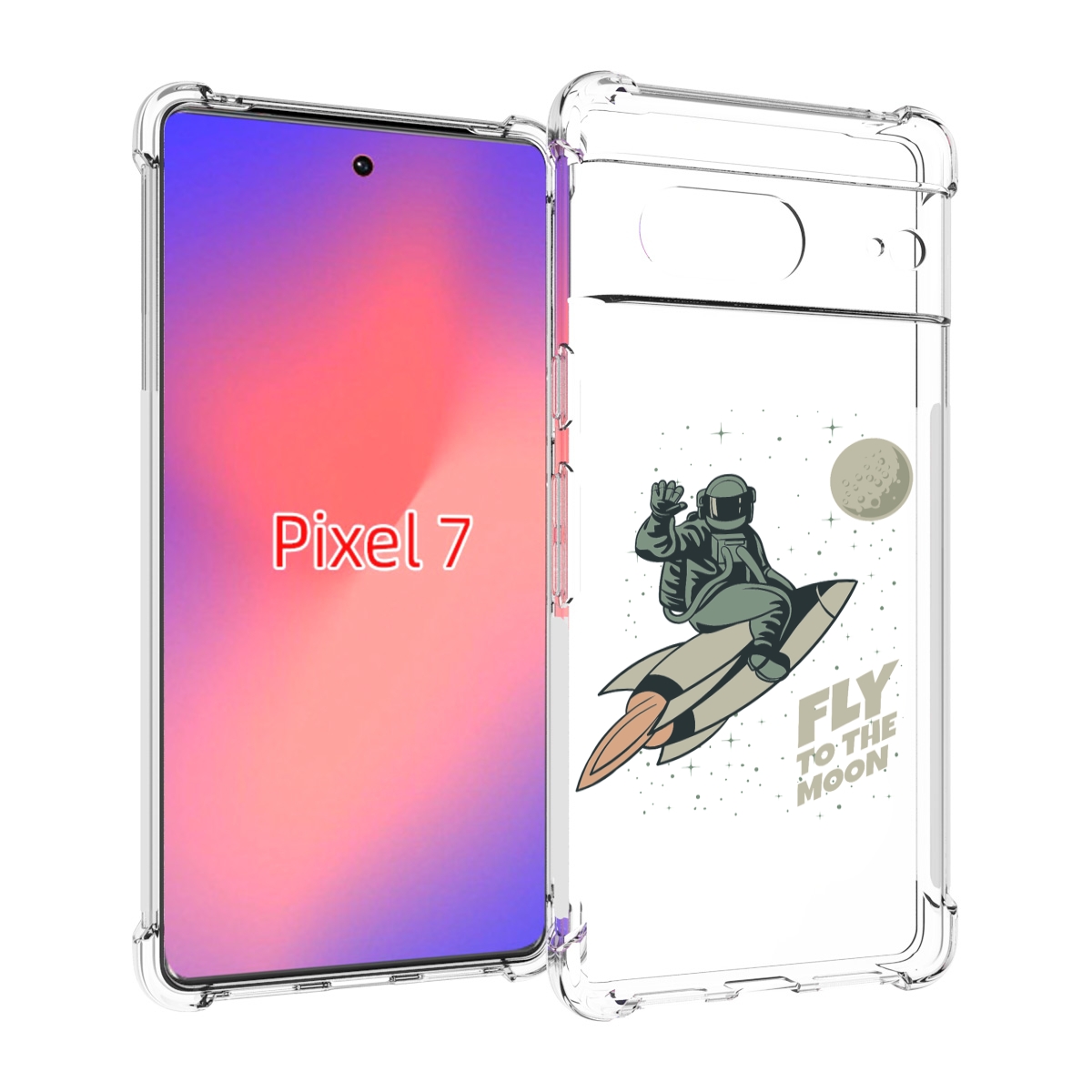 

Чехол Mypads Полет-На-Луну Для Google Pixel 7, Прозрачный, Tocco