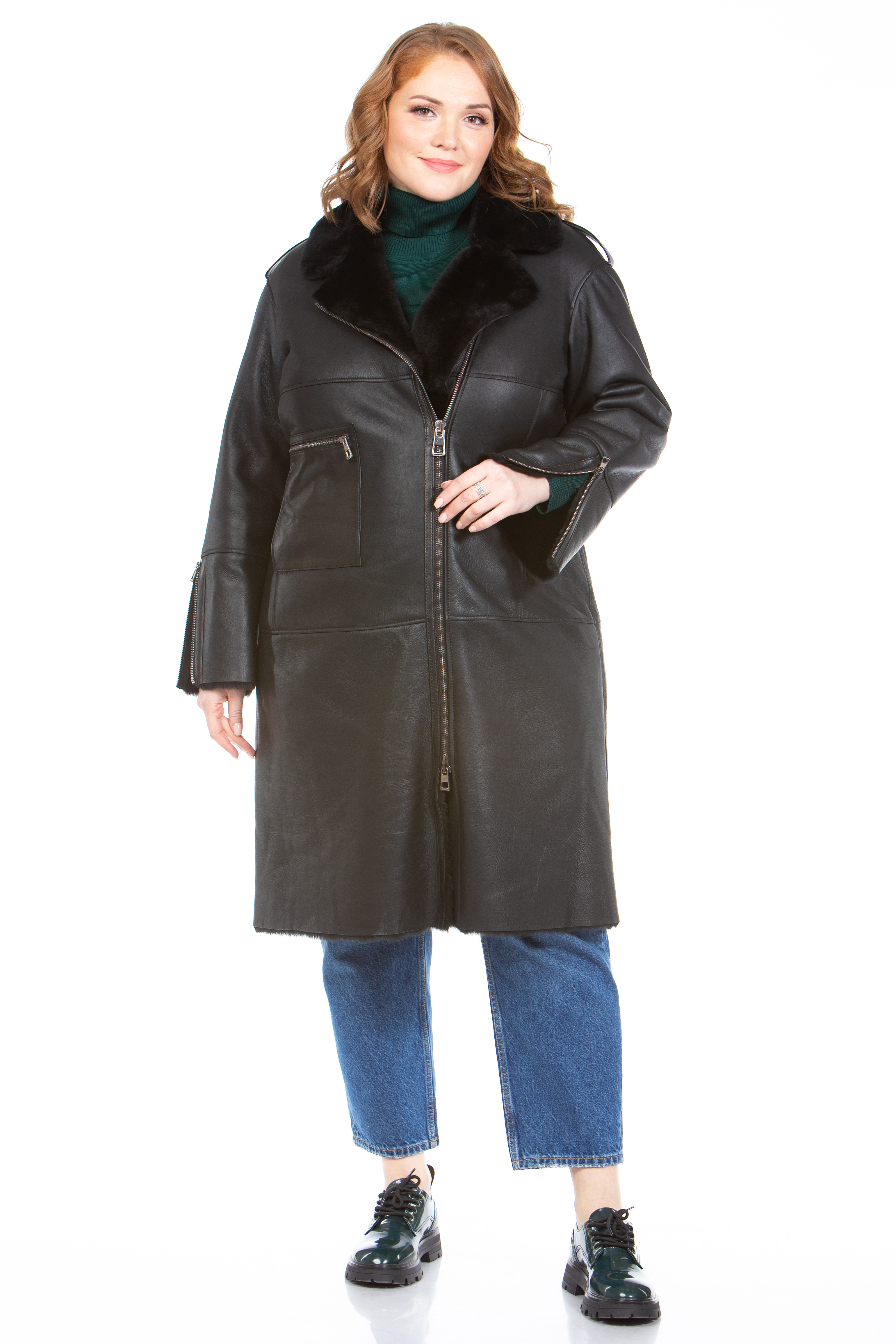 

Дубленка женская МОСМЕХА 8023301 черная 48 RU, Черный, 8023301