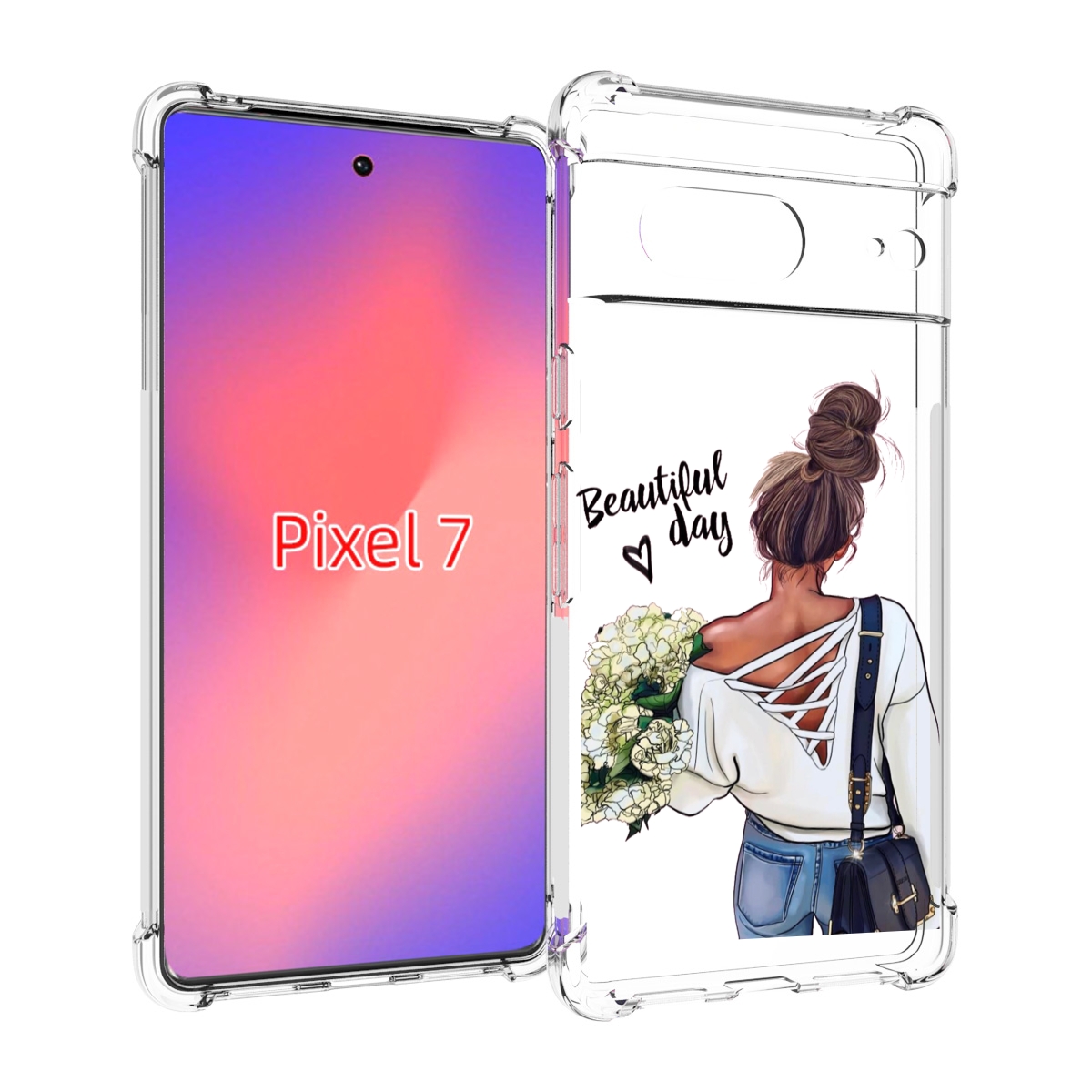 

Чехол Mypads Прекрасный-День Для Google Pixel 7, Прозрачный, Tocco