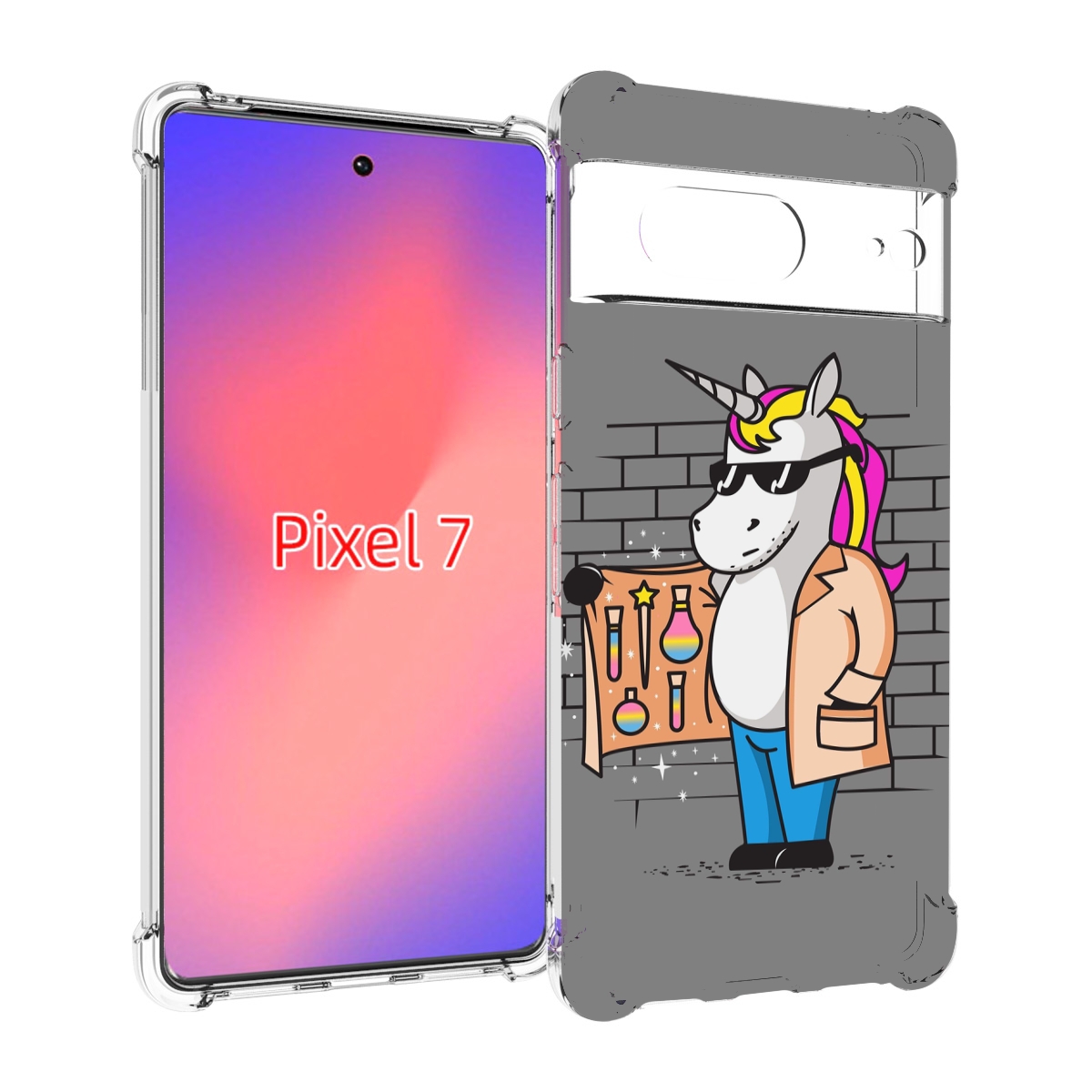 

Чехол Mypads Продавец-Единорог Для Google Pixel 7, Прозрачный, Tocco