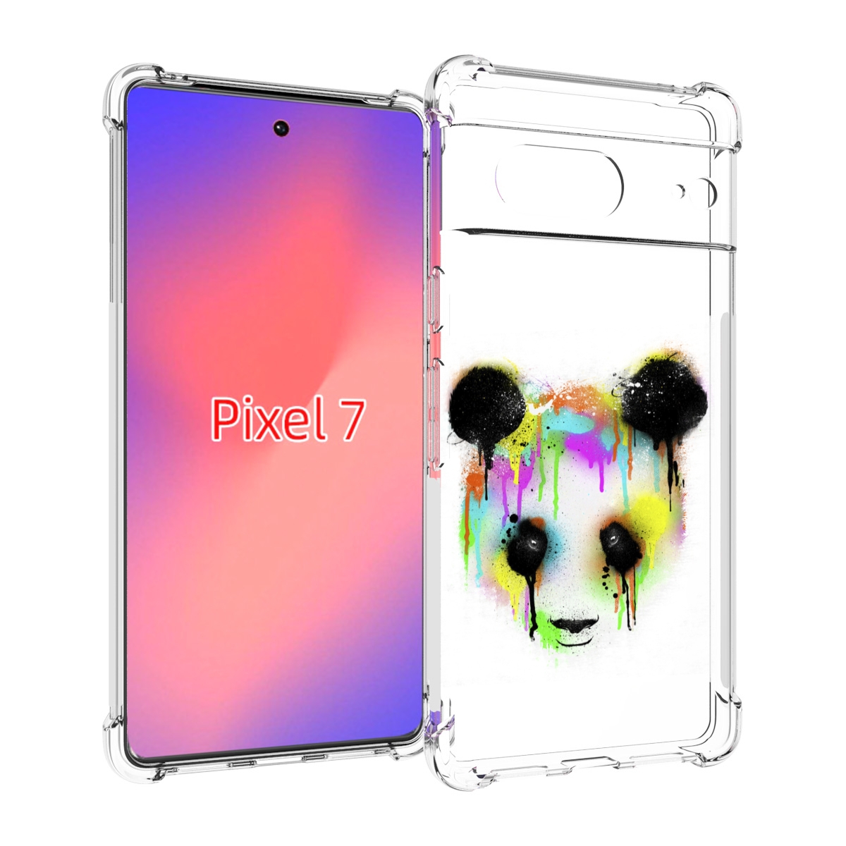 

Чехол Mypads Радужная Панда Для Google Pixel 7, Прозрачный, Tocco