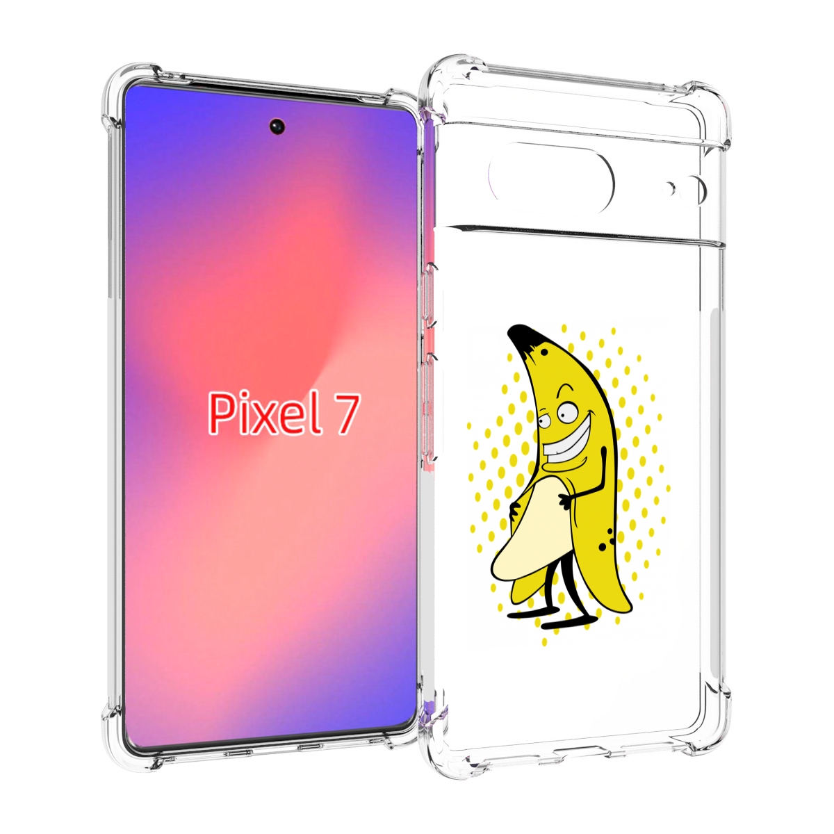 

Чехол Mypads Раздетый-Банан Для Google Pixel 7, Прозрачный, Tocco