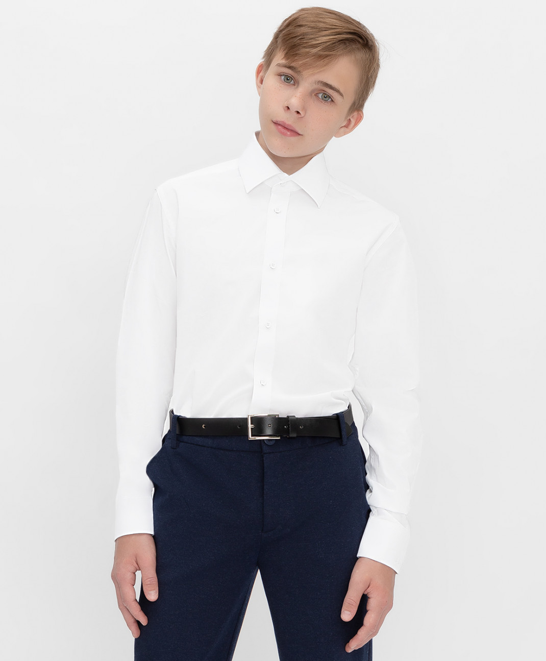 

Сорочка на пуговицах Button Blue Teens line цв.белый р.176*92*75(M) 222BBBTS23010200, 222BBBTS23010200