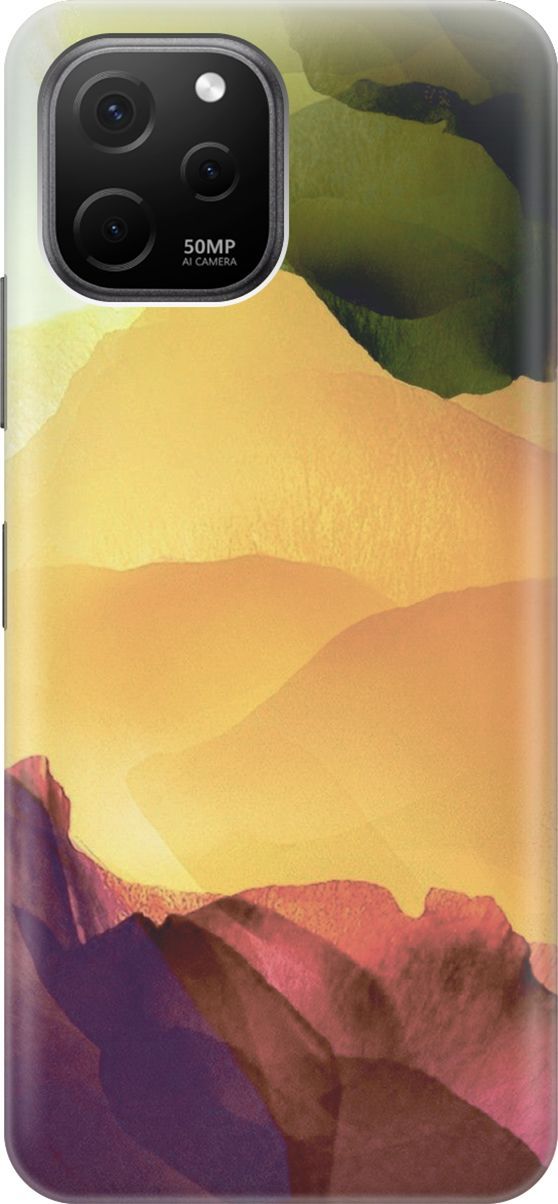 

Силиконовый чехол на Huawei nova Y61 с принтом "Разноцветный гербарий", Желтый;зеленый, 157993