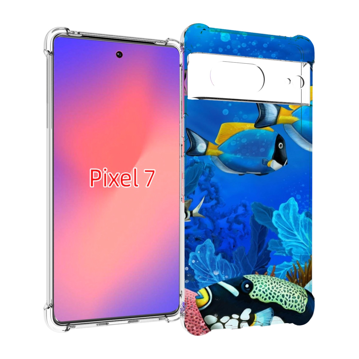 

Чехол Mypads Рыбки Для Google Pixel 7, Прозрачный, Tocco