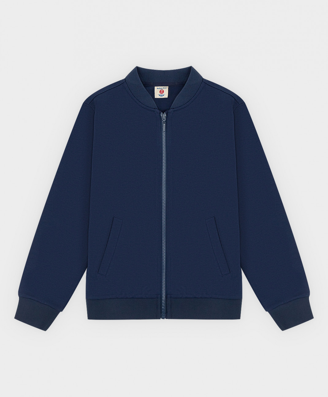 

Толстовка (бомбер) на молнии без капюшона Button Blue цв.синий р.158 222BBBS16021000, 222BBBS16021000