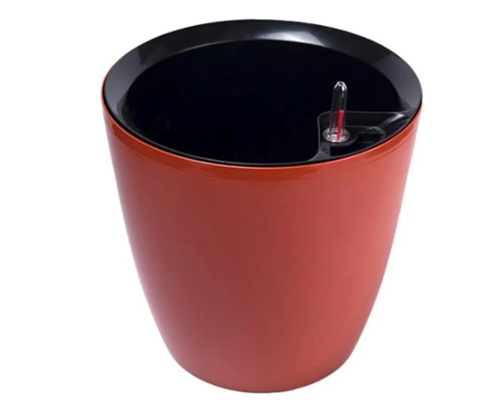 Цветочный горшок Техоснастка с автополивом круглый комфорт 6705673 5,5 л глина 1 шт.