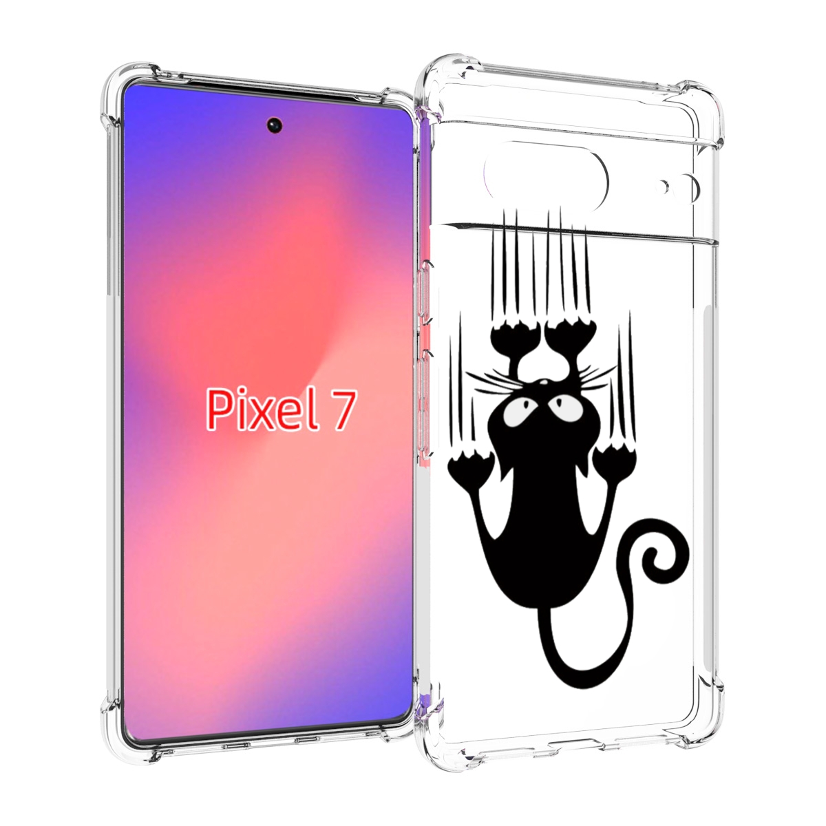 

Чехол Mypads Свисающий-Кот Для Google Pixel 7, Прозрачный, Tocco