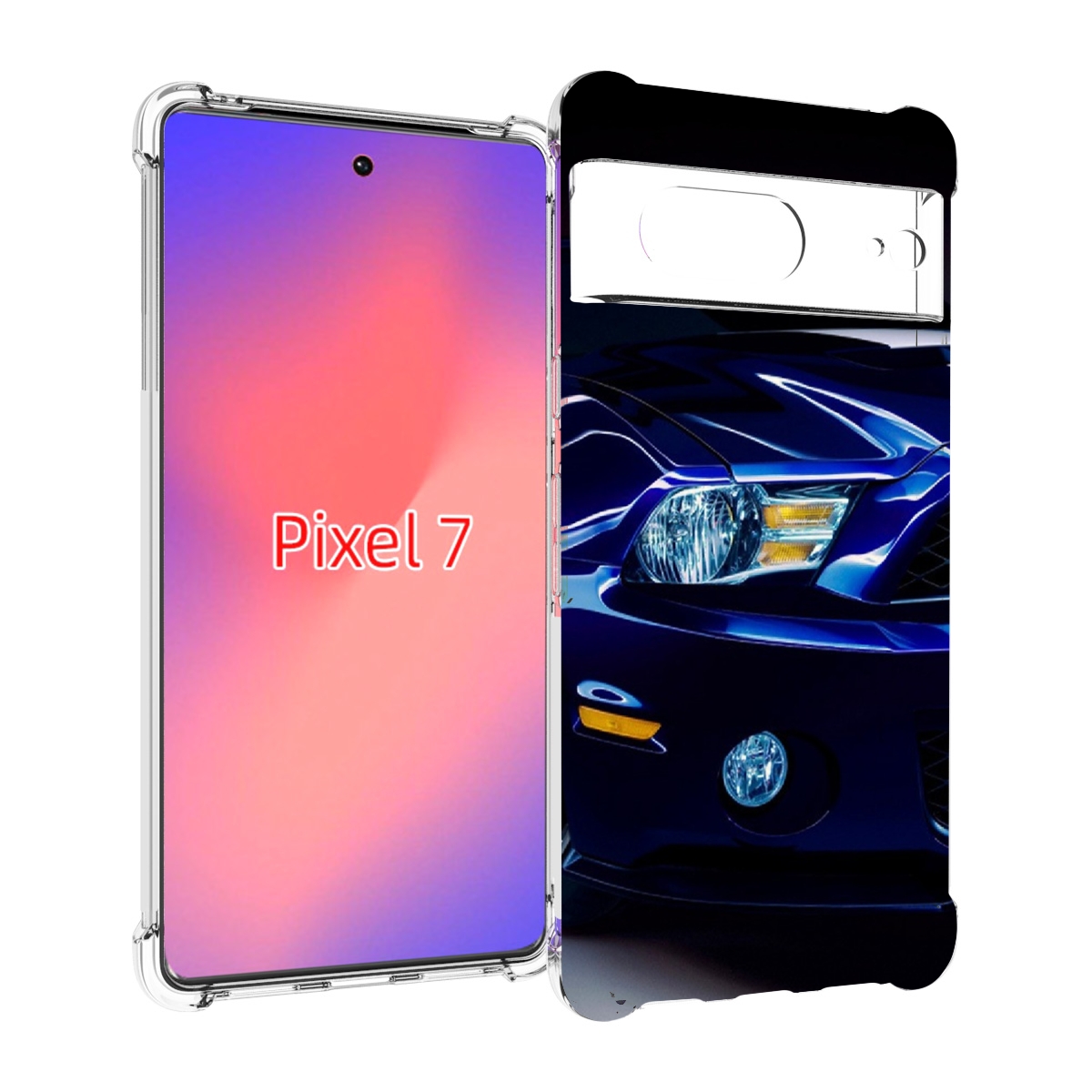 

Чехол Mypads Синяя-Машина Для Google Pixel 7, Прозрачный, Tocco