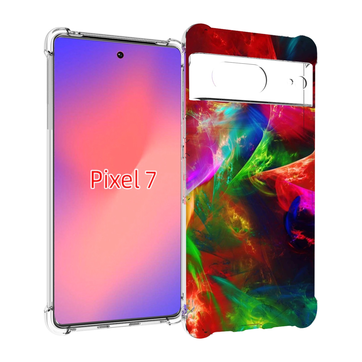

Чехол Mypads Сияние-Красок Для Google Pixel 7, Прозрачный, Tocco