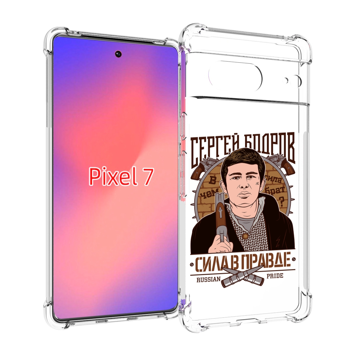 

Чехол Mypads Сергей Бодров Для Google Pixel 7, Прозрачный, Tocco