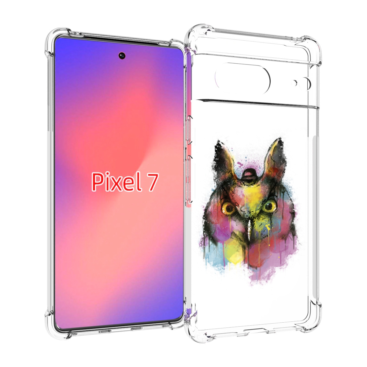 

Чехол Mypads Сова 2 Для Google Pixel 7, Прозрачный, Tocco