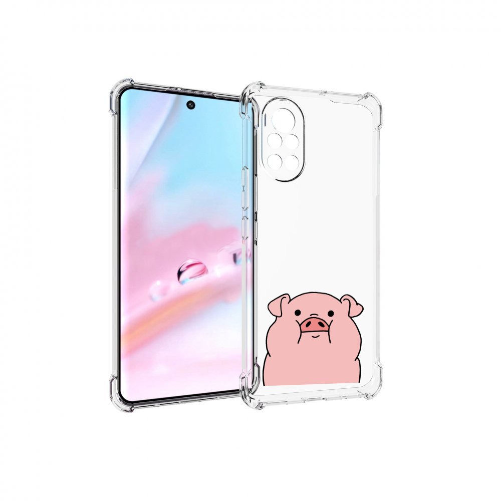 

Чехол MyPads полная-свинья для Huawei Nova 8 (ANG-LX1), Прозрачный, Tocco