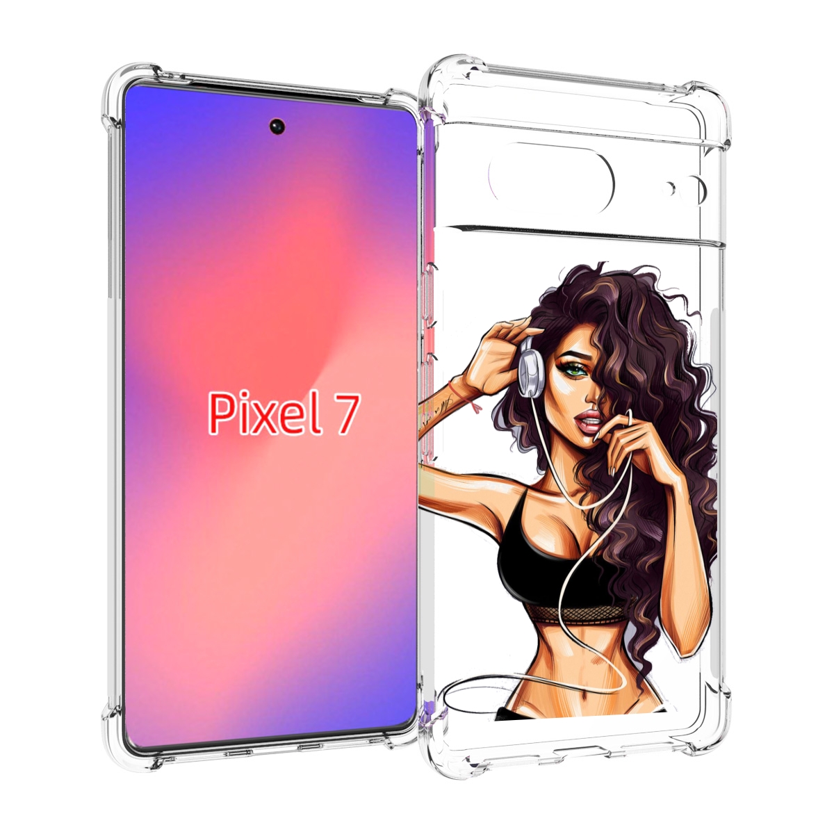

Чехол Mypads Спортивная-Девушка Женский Для Google Pixel 7, Прозрачный, Tocco