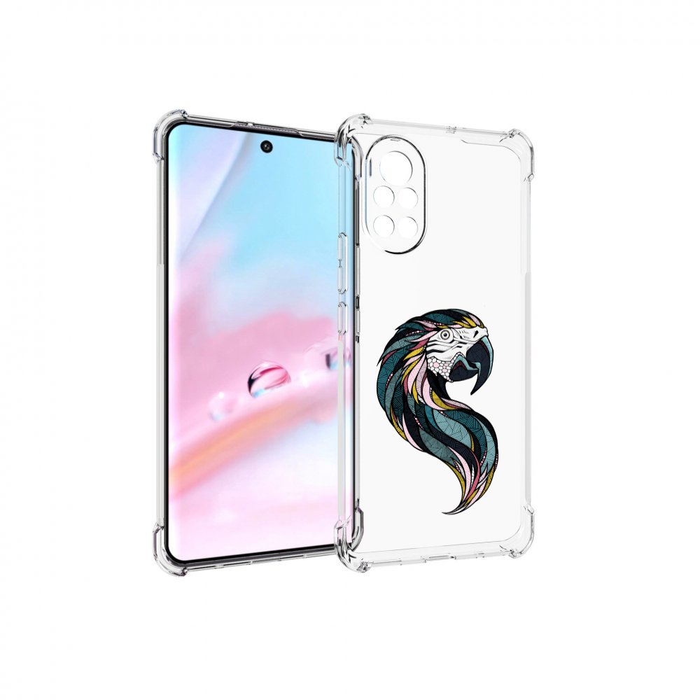 

Чехол MyPads полупопугай для Huawei Nova 8 (ANG-LX1), Прозрачный, Tocco