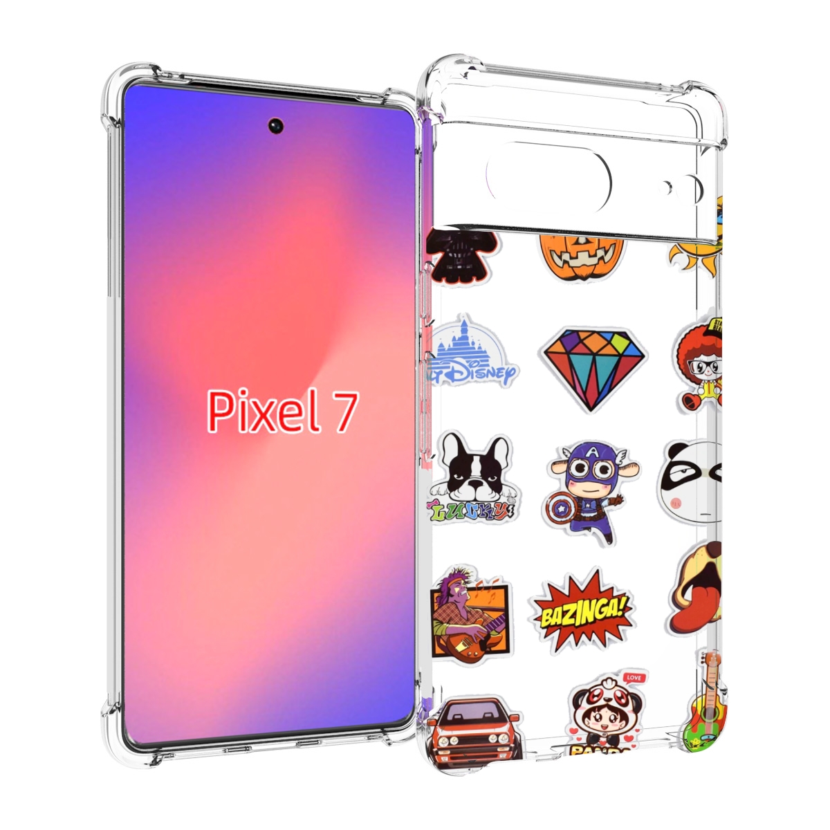 

Чехол Mypads Стикеры-2 Для Google Pixel 7, Прозрачный, Tocco