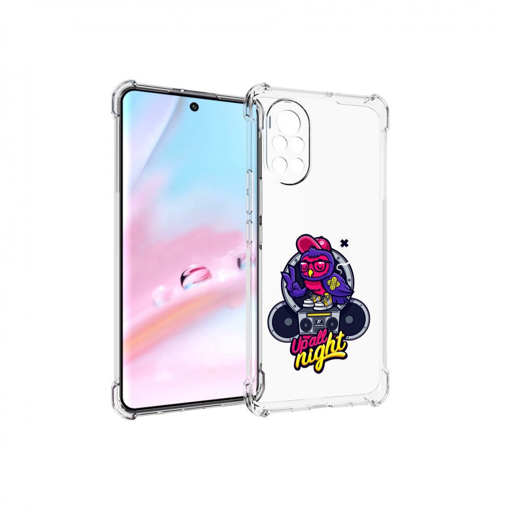 

Чехол MyPads попугай любит музыку для Huawei Nova 8 (ANG-LX1), Прозрачный, Tocco