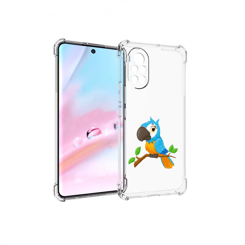 

Чехол MyPads попугайчик детский для Huawei Nova 8 (ANG-LX1), Прозрачный, Tocco