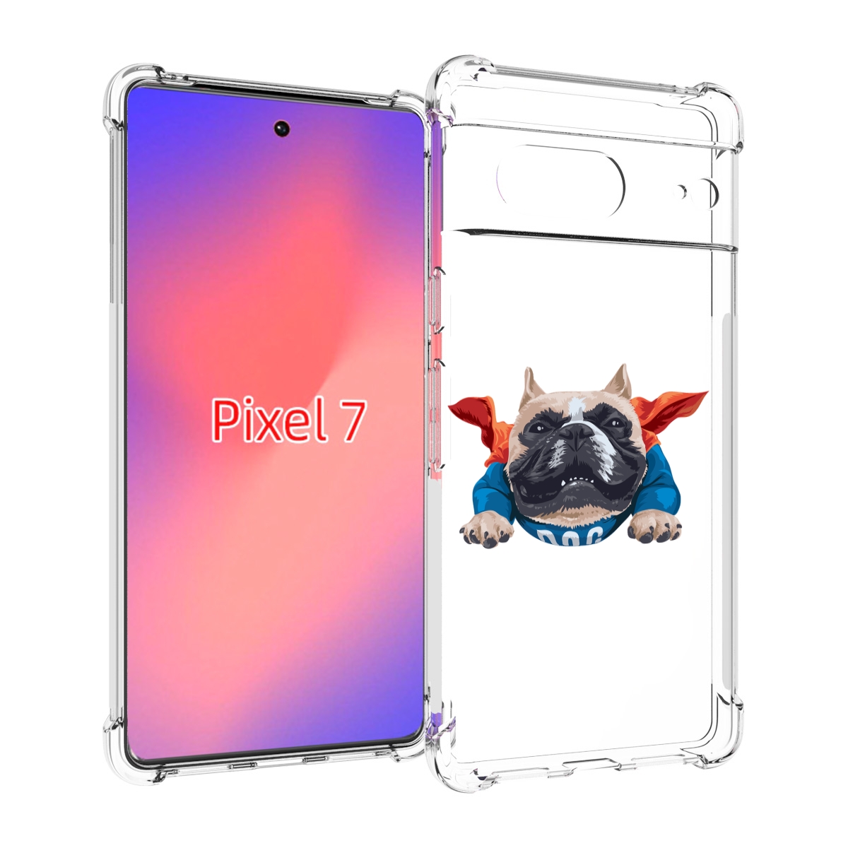 

Чехол Mypads Супер-Дог Для Google Pixel 7, Прозрачный, Tocco