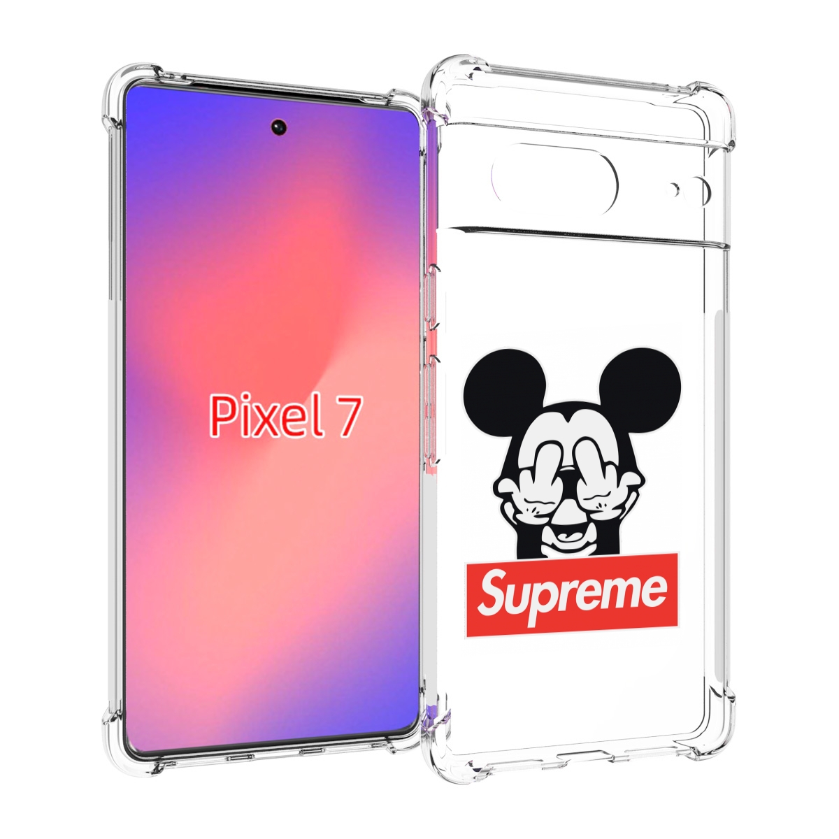 

Чехол Mypads Супримовский-Микки-Маус Для Google Pixel 7, Прозрачный, Tocco