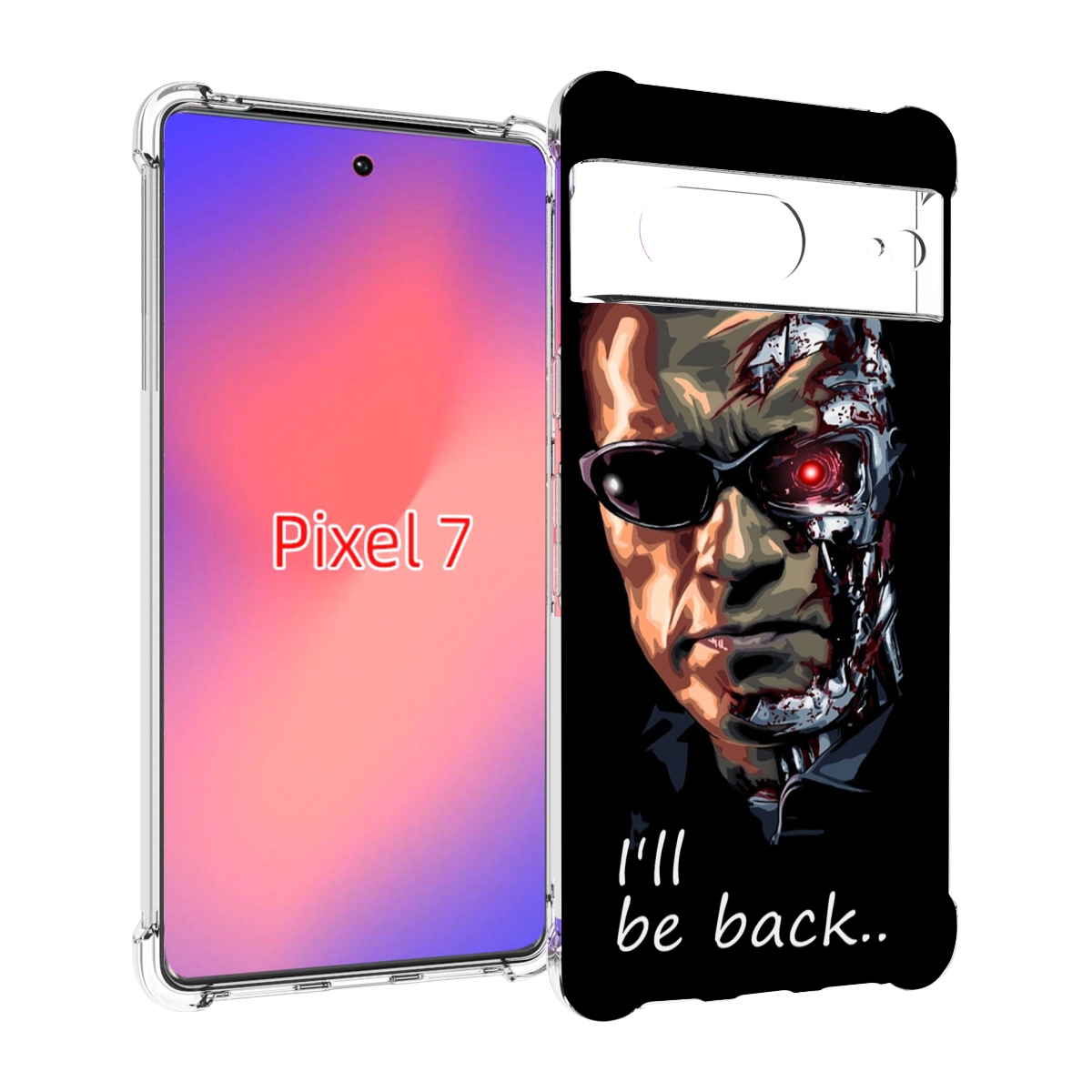 

Чехол Mypads Терминатор Для Google Pixel 7, Прозрачный, Tocco