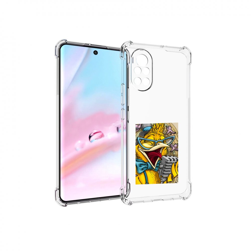 

Чехол MyPads поющая птичка для Huawei Nova 8 (ANG-LX1), Прозрачный, Tocco