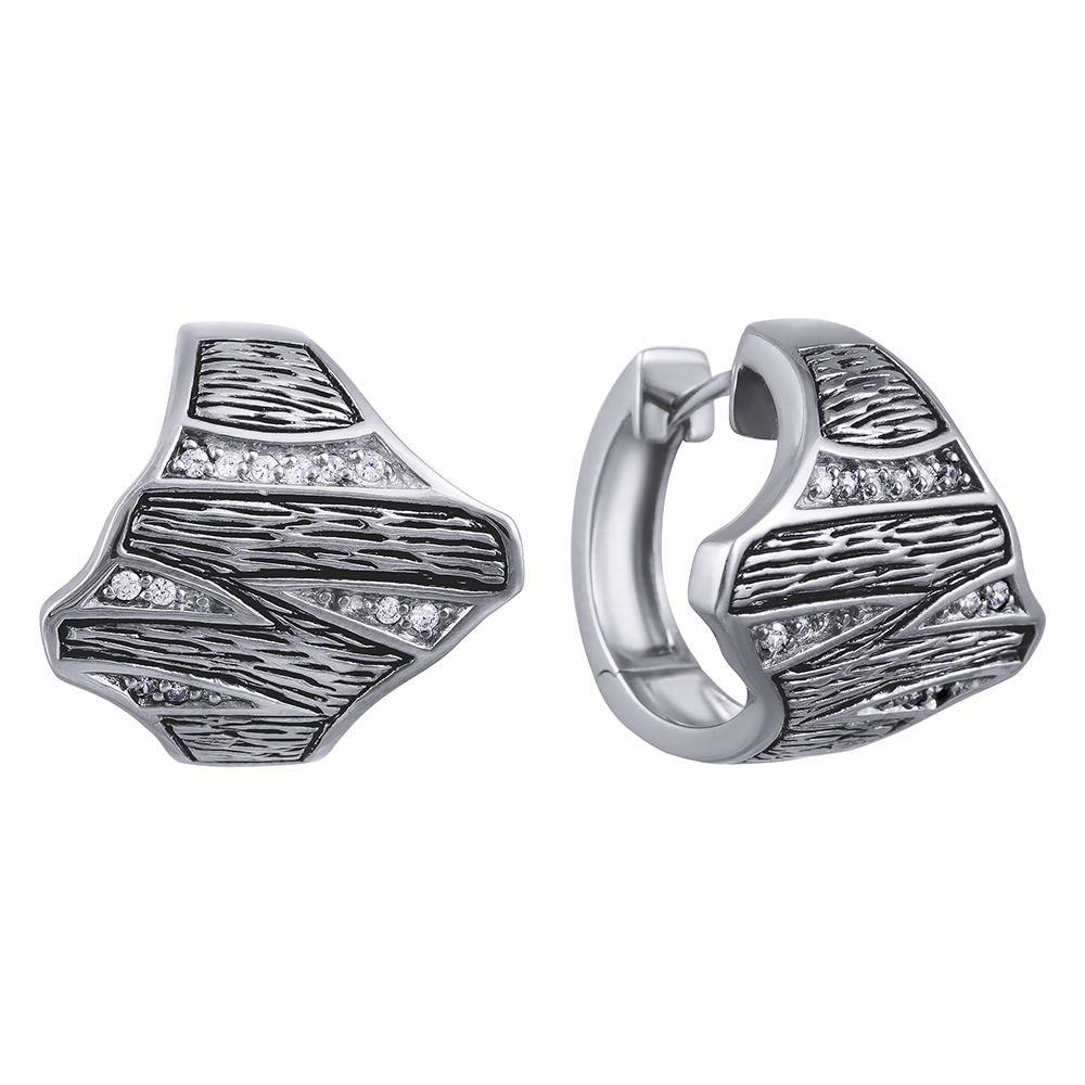 

Серьги конго из серебра Element47 05S2AZE277406CUEA_SR_001_WG, фианит, 05S2AZE277406CUEA_SR_001_WG