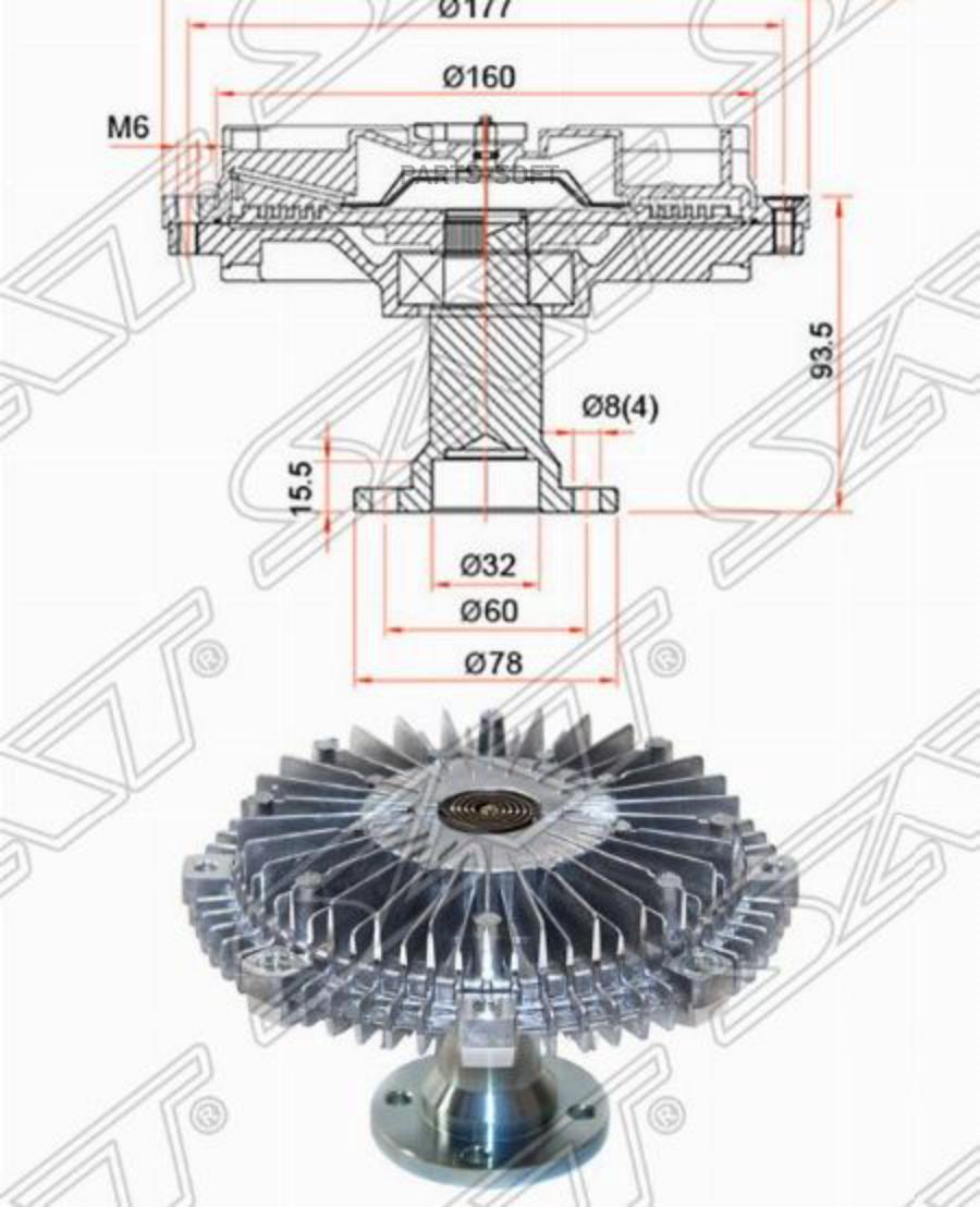 

Вискомуфта Isuzu Nmr85 Sat арт. ST-8-98024-684-0