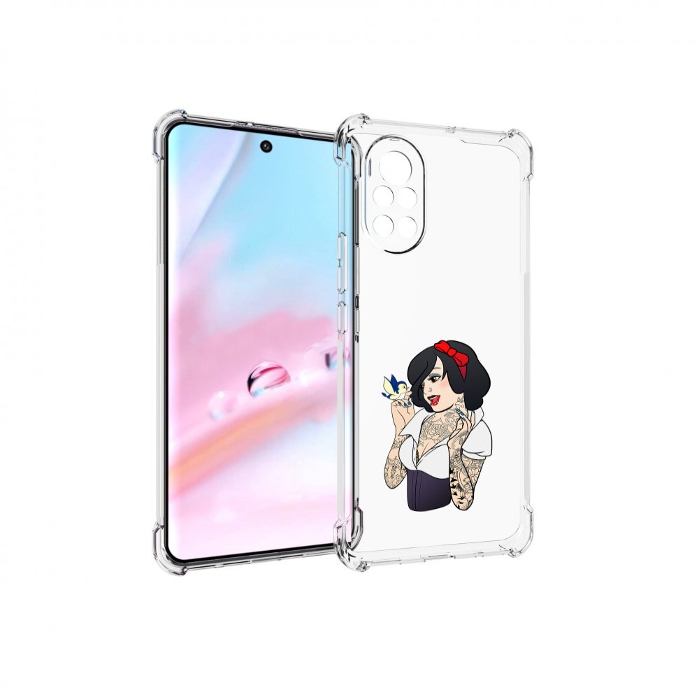 

Чехол MyPads принцесса-тату женский для Huawei Nova 8 (ANG-LX1), Прозрачный, Tocco