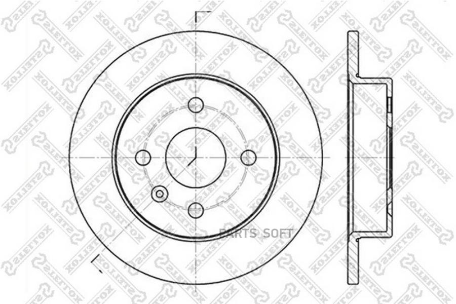 6020-3633-sx_диск тормозной задний opel astra 1.2-2.0di 98>