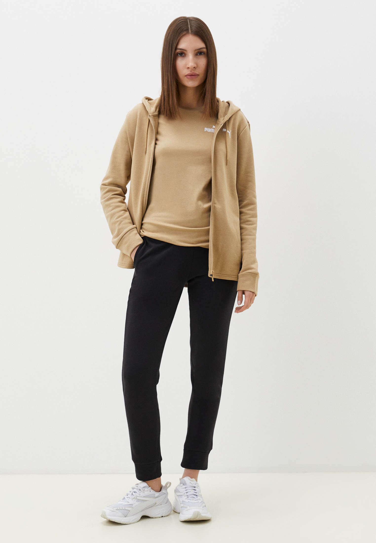 

Костюм женский PUMA Classic Hooded Tracksuit TR cl бежевый XS, Classic Hooded Tracksuit TR cl