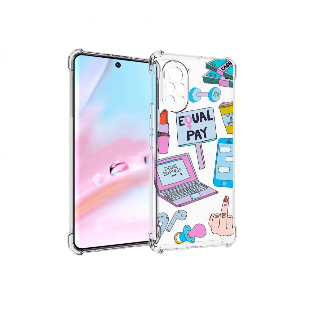 

Чехол MyPads разные-штучки для Huawei Nova 8 (ANG-LX1), Прозрачный, Tocco