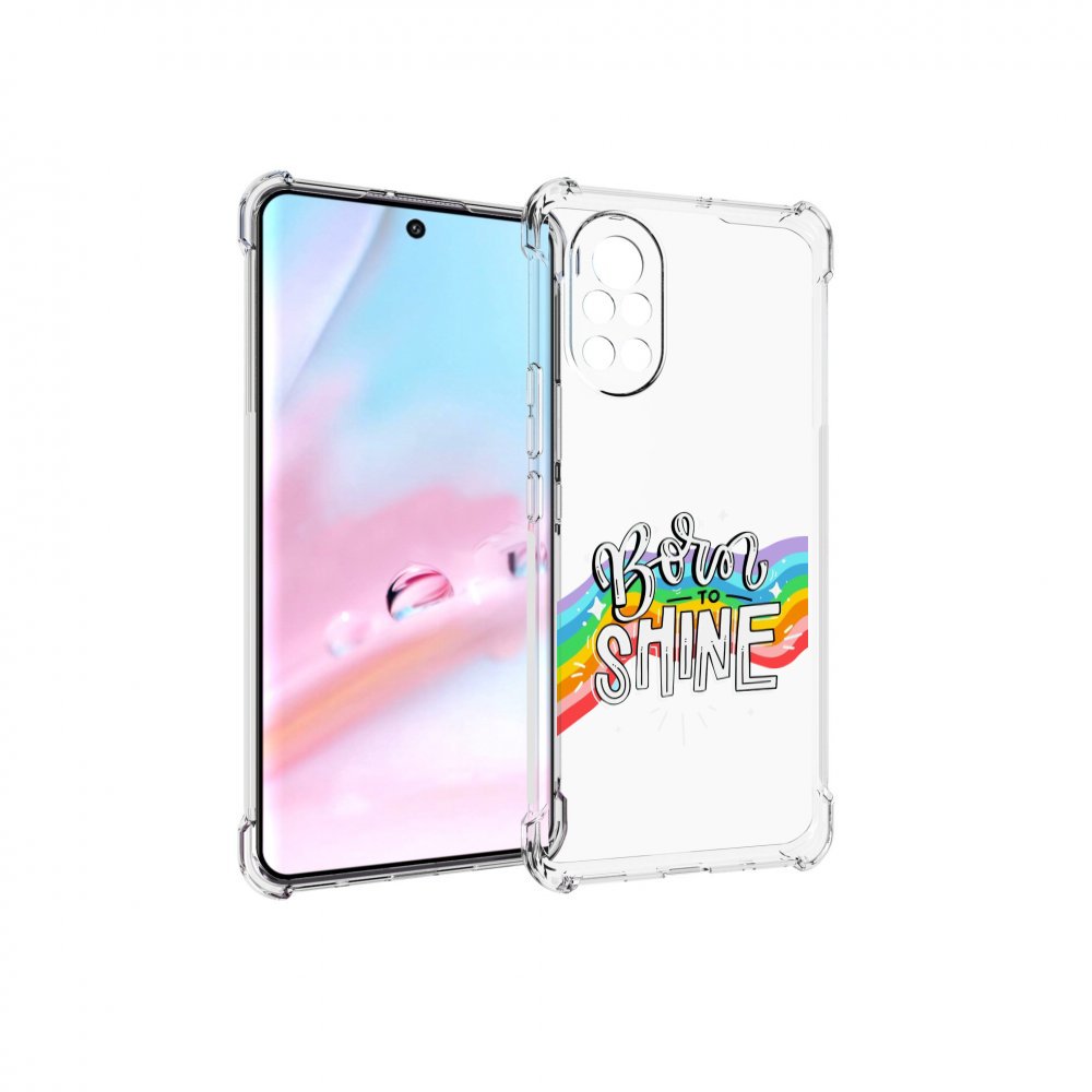 

Чехол MyPads рожден-чтобы-сиять для Huawei Nova 8 (ANG-LX1), Прозрачный, Tocco