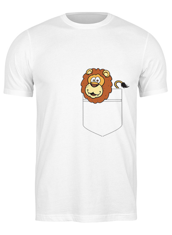 

Футболка мужская Printio Лев (lion) белая 3XL, Белый, Лев (lion)