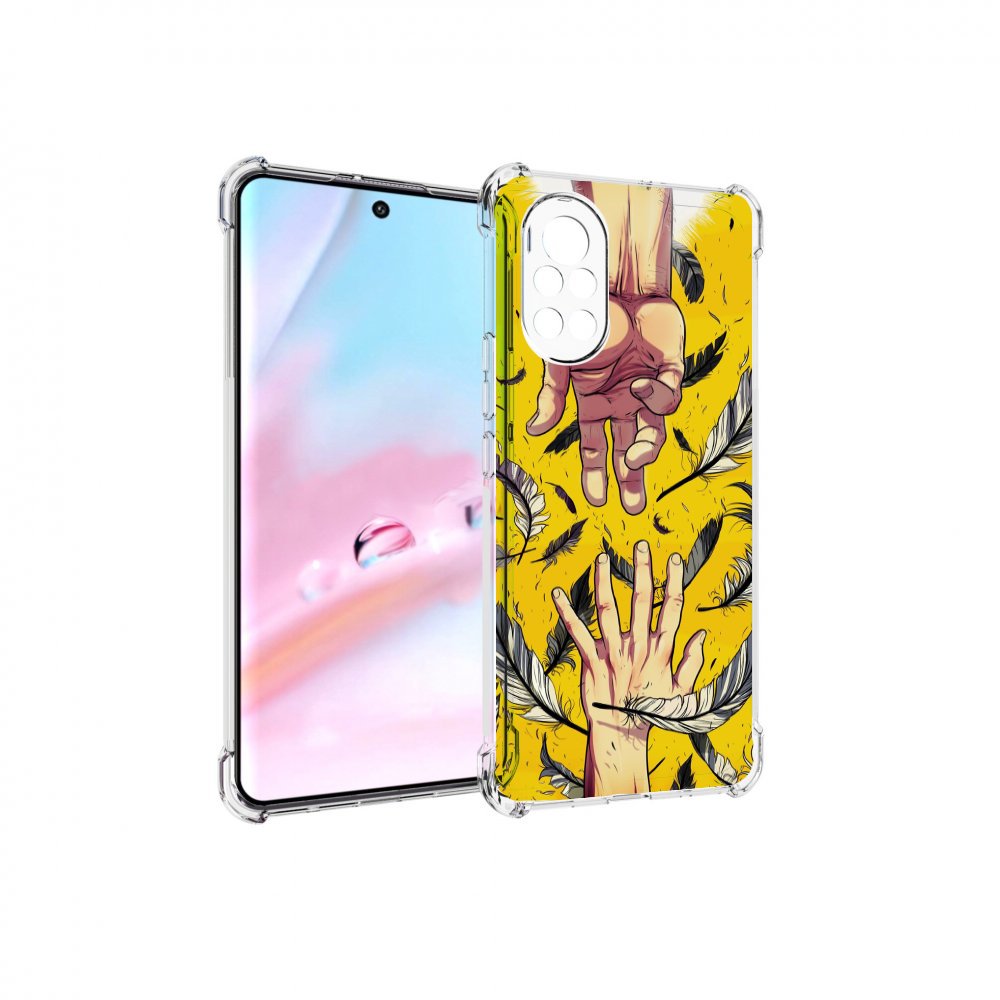 

Чехол MyPads рука-в-руку для Huawei Nova 8 (ANG-LX1), Прозрачный, Tocco