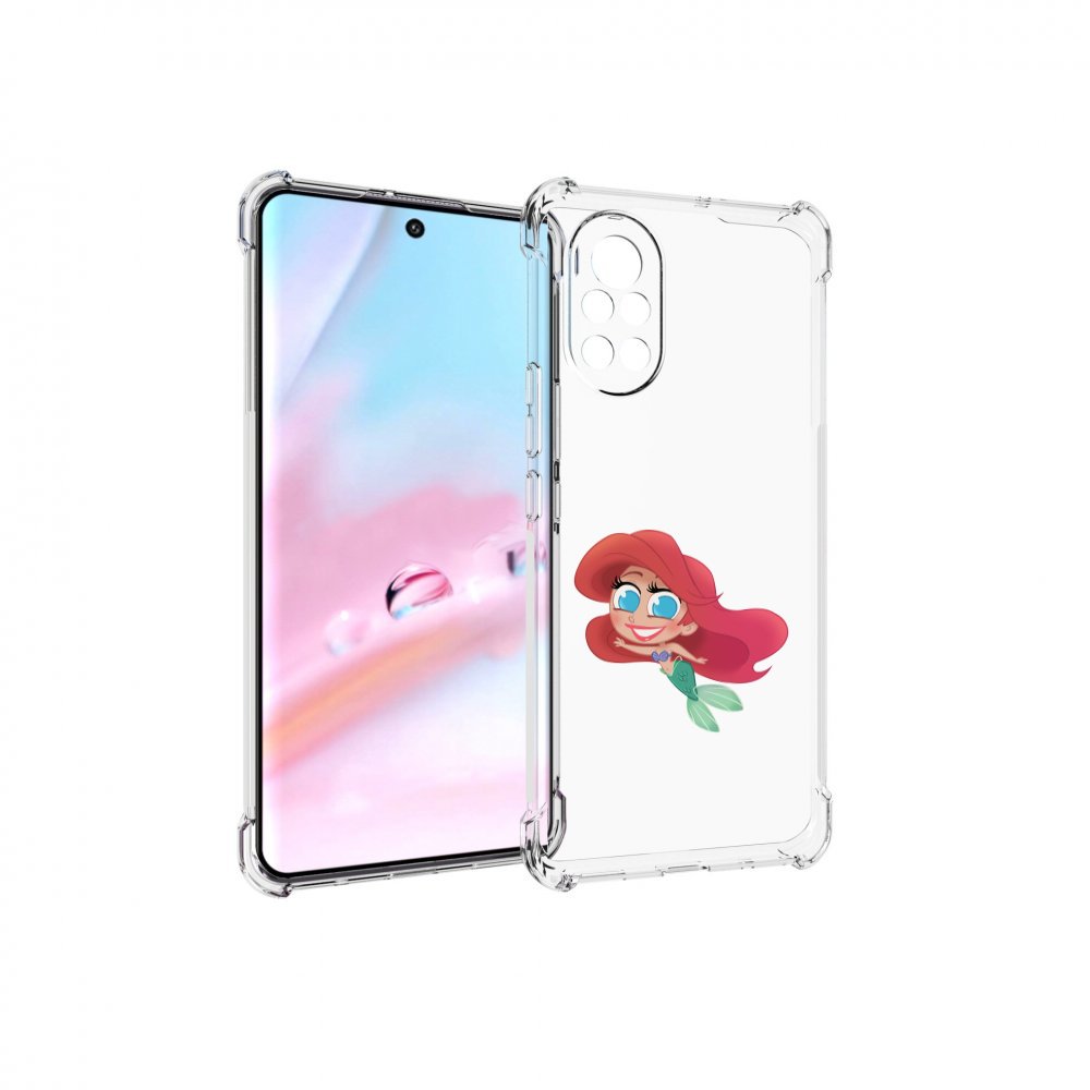 

Чехол MyPads русалка-мулатка для Huawei Nova 8 (ANG-LX1), Прозрачный, Tocco
