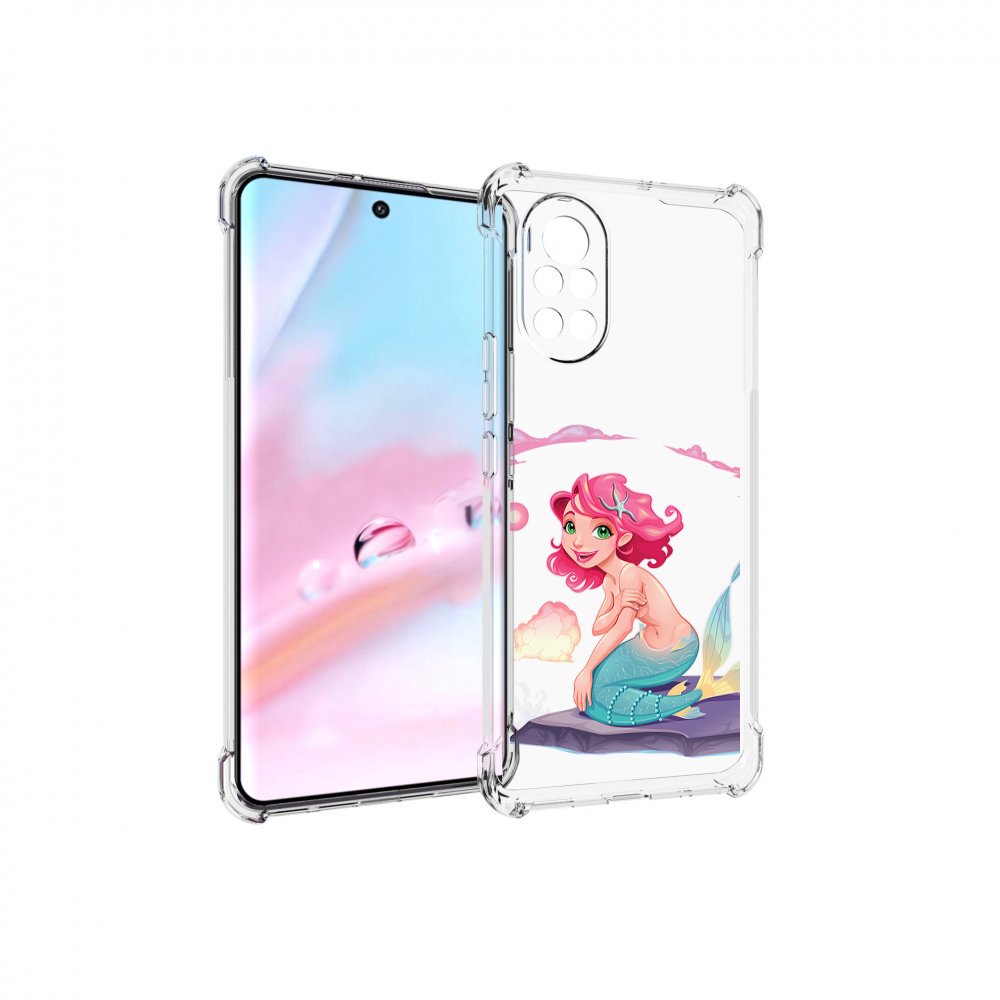 

Чехол MyPads русалочка для Huawei Nova 8 (ANG-LX1), Прозрачный, Tocco