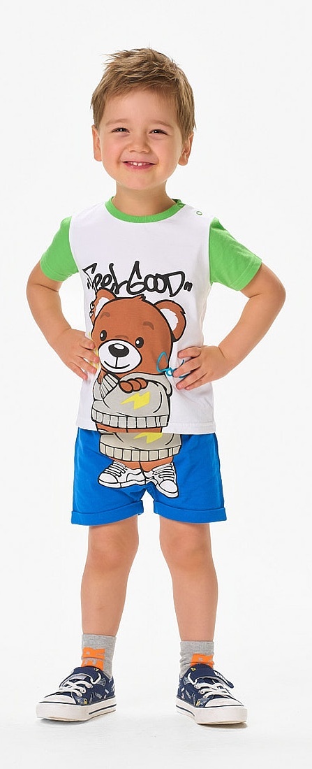 

Костюм повседневный Kari Baby SS24B09100709, белый; синий, 80, Разноцветный, 228884