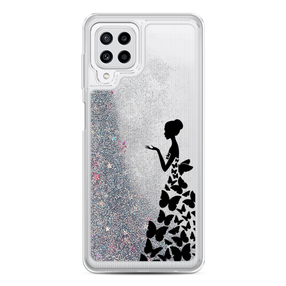 

Чехол Awog на Samsung Galaxy A22/M32/M22 / Самсунг A22/M32/M22 "Дама в бабочках", Разноцветный, 2103491-1