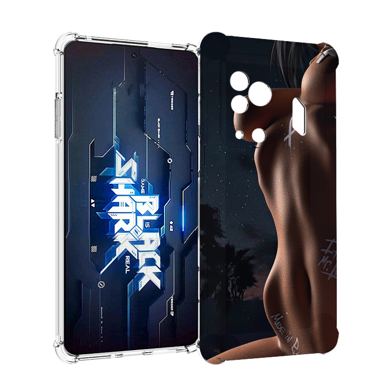 

Чехол MyPads белые-татуировки-на-теле для Xiaomi Black Shark 5 Pro, Прозрачный, Tocco
