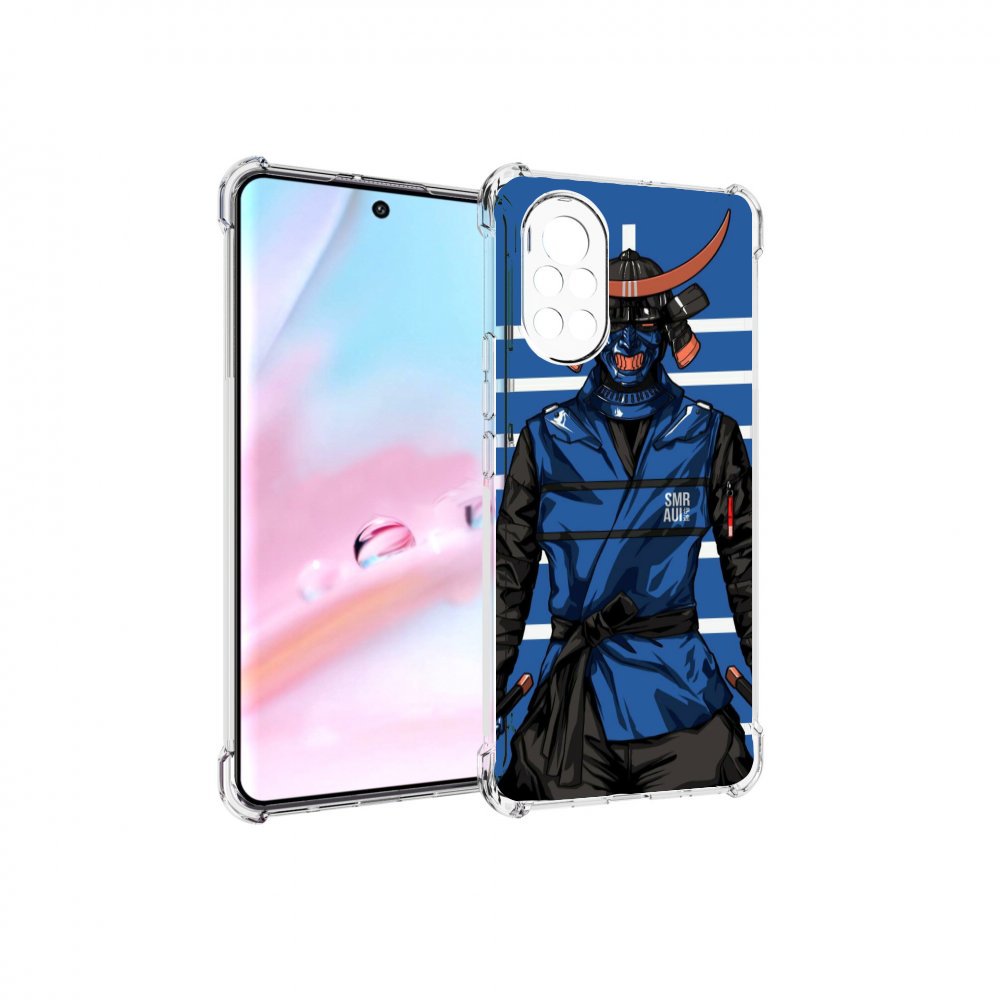 

Чехол MyPads самурай в синей форме для Huawei Nova 8 (ANG-LX1), Прозрачный, Tocco