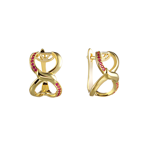 

Серьги из серебра Element47 00352E_SR_001_YG, фианит, 00352E_SR_001_YG