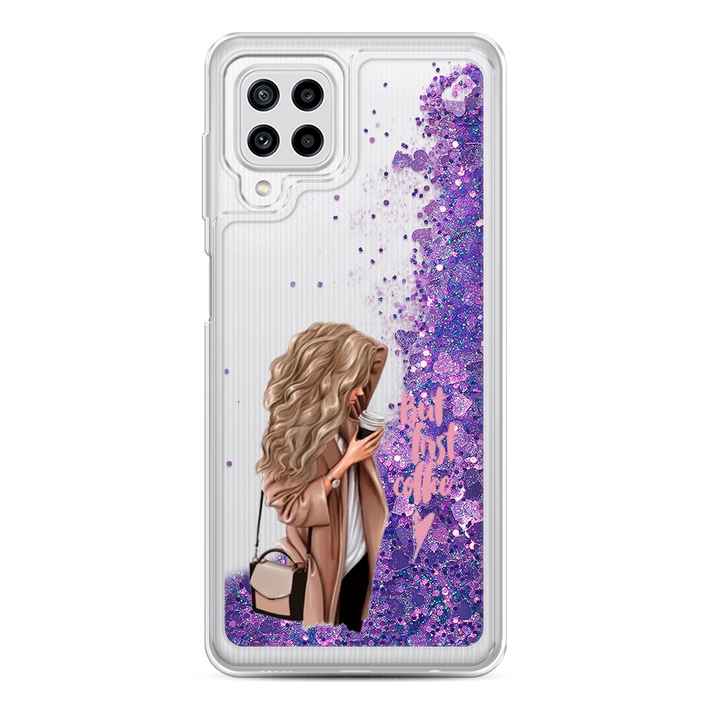 

Жидкий чехол с блестками "Звездный единорог" на Samsung Galaxy M21, Звездный единорог
